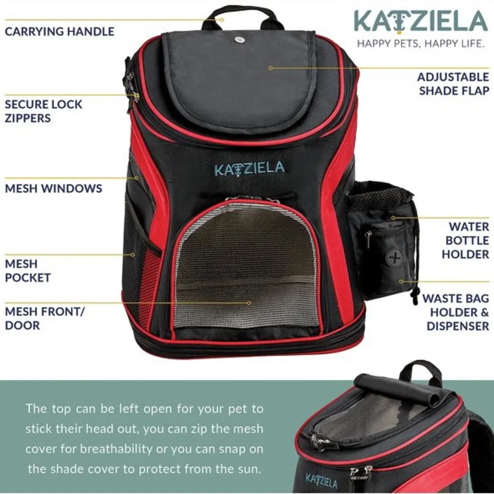Katziela Voyager Backpack Dog/Cat Carrier